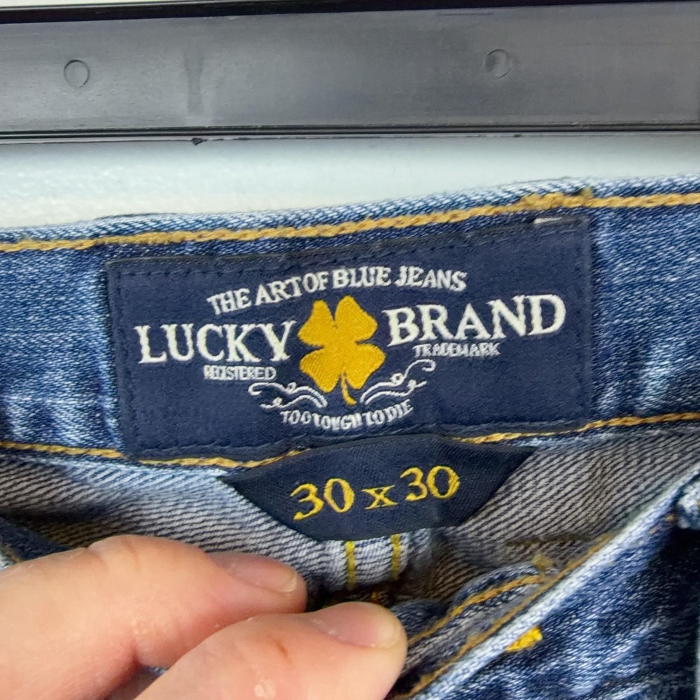 Lucky Brand 363 Vintage Straight Jeans Mens 30x30 Blue Medium Wash Denim Casual - Picture 4 of 9